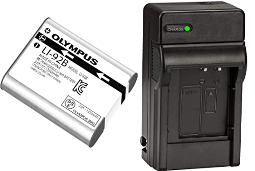 LI-90B, LI-92B, LI-50B Dual USB Charger for Olympus LI90B, LI92B, LI50B Camera Battery, Tough SH-1, SP-100, SP-100 IHS, TG-1 iHS, TG-2 iHS, TG-3, TG-4, TG-5, SH-50 iHS, SH-60, XZ-2 his