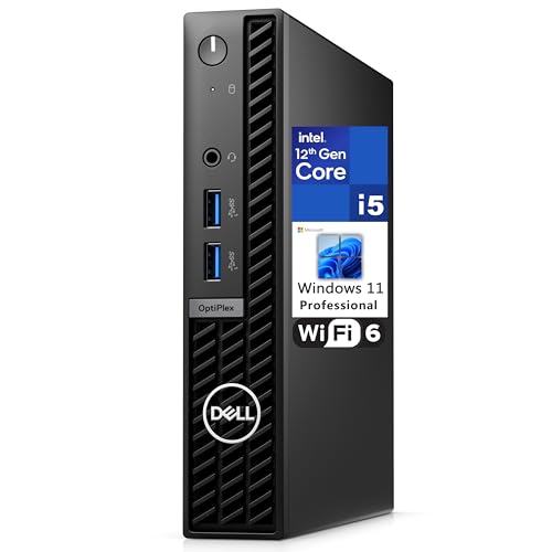 Dell OptiPlex 7000 7010 MFF 1.2L Micro Form Factor Business Desktop Computer, Intel Hexa-Core i5-12500T (Beat i7-11700T), 16GB DDR4 RAM, 1TB PCIe SSD, WiFi 6, Bluetooth, Windows 11 Pro
