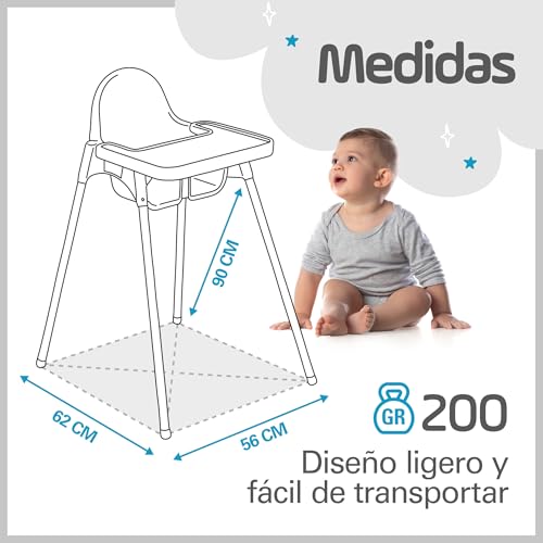 Variante de PLASTIMYR trona bebe Light 83x44x47 cm
