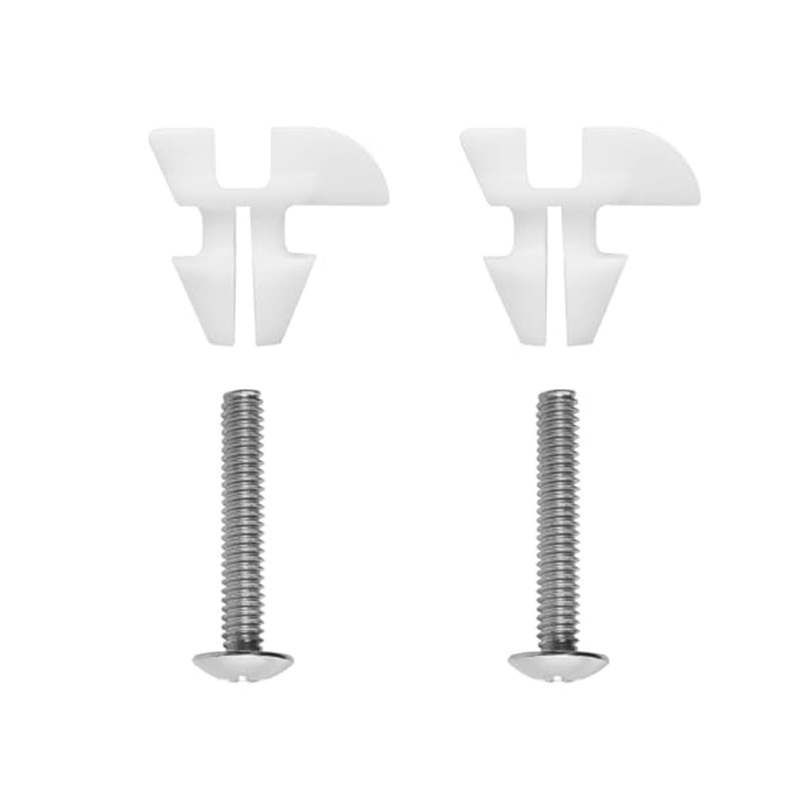 2Pcs Toilet Seat Screws & Bolts Securing Fasteners for Toilet Seat Installation Resistant Hardware Heavy Duty Hardware