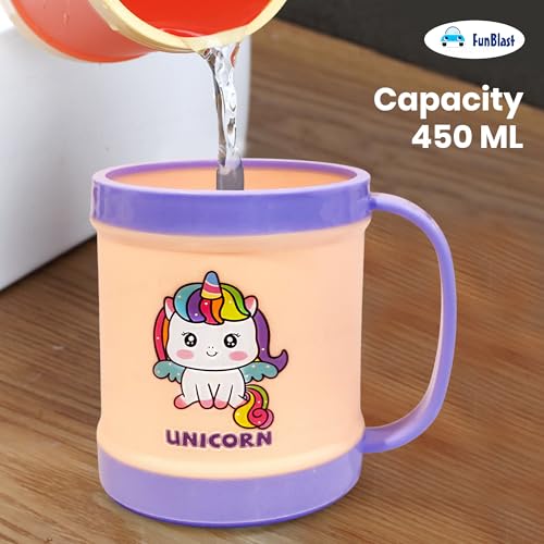 Image of FunBlast Milk Mug for Kids - Unbreakable Mug for Kids, Milk Mugs for Kids Unbreakable - Milk Drinking Cup for Kids (Pack of 1) (Unicorn)