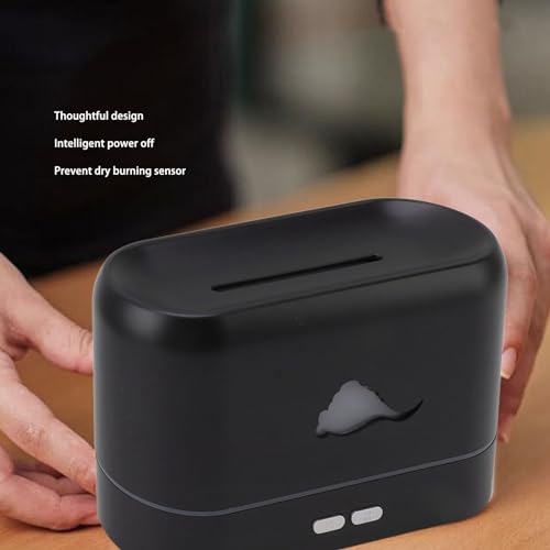Difusor aromático eléctrico Fockety diseño llama negro miniatura 4