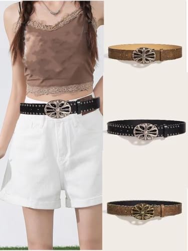 Women Ribbed Fashion Trendy Versatile Casual Pants Jeans Leather Belt Women'S Holiday Birthday Gifts2