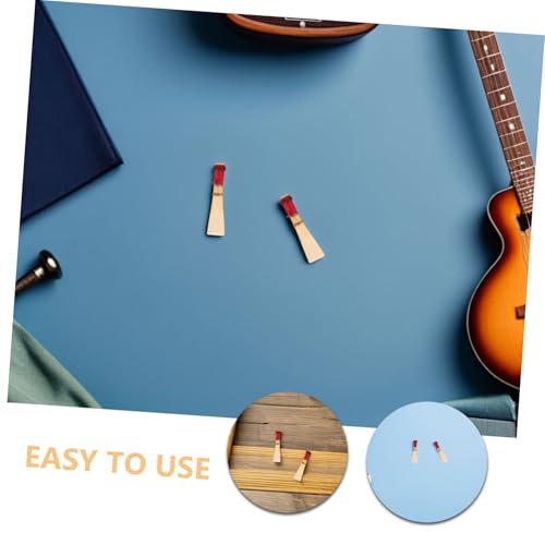 Mobestech 5pcs Bassoon Reed Medium Strength Professional Woodwind Instrument Reeds for Students Intermediate Players Music Performance Replacement Accessories