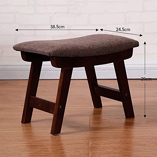 Petit tabouret carré en noyer, l'élégance naturelle du bois - 4