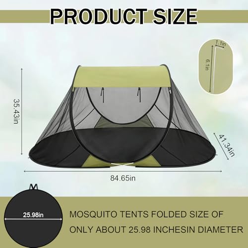Carpa mosquitera plegable para 1 persona para camping miniatura 2