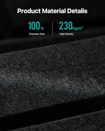 Image of Soundproof Wall Panels Self-Adhesive, Acoustic Panels 12 Pack Brick Wall Panels, High Density Sound Dampening Panels for Walls, Office,Reccording Studio, Ceiling 12 inch X 12 inch X 0.4 inch Black