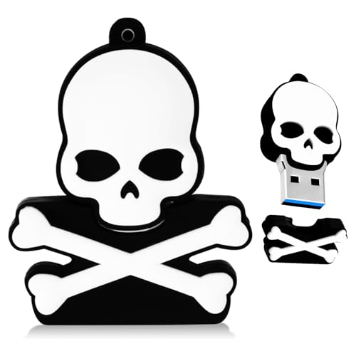 Memoria USB 32GB con Forma de Calavera, BorlterClamp USB 2.0