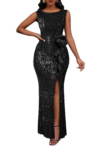 Robe moulante florale de soirée chic à volants