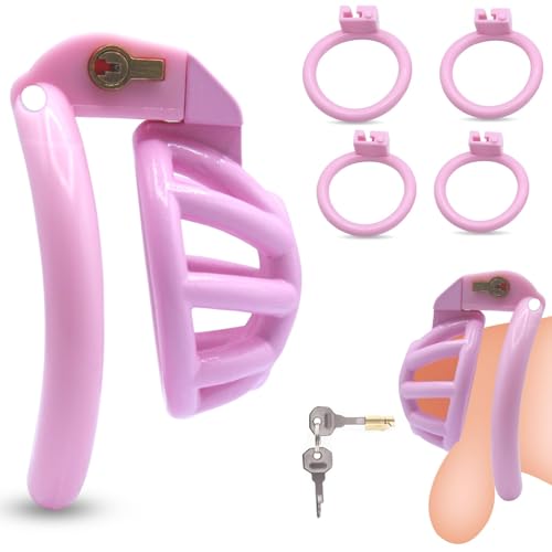 Genérico Jaula de Ejercicio para Hombre de Resina Rosa-Mini Accesorios de Entrenamiento-Tres tallas-A373 (L)