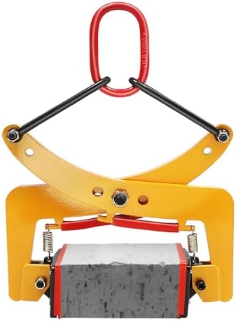8″ Steinzange – 330 Kg Tragkraft, Verstellbare Öffnung 10–24 Cm, Rot – Für Bau & Industrie