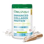 Organika Enhanced Collagen Powder (Type 1 & 3) – 10g Per Serving for Hair, Skin, Nails & Joints – Canadian-Made, Grass-Fed, Non-GMO, 750g