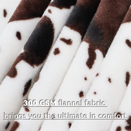Image of Cow Print Baby Blanket for Kids, Ultra-Soft Warm Cute Toddler Crib Blanket for Nursery Stroller Car Bed, Cow Print Gifts for Boys Girls Birthday, 40x50 Inches