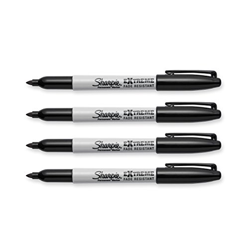 Sharpie Extreme Permanent Markers, Fine Point, Black, 4 Count #TOP2