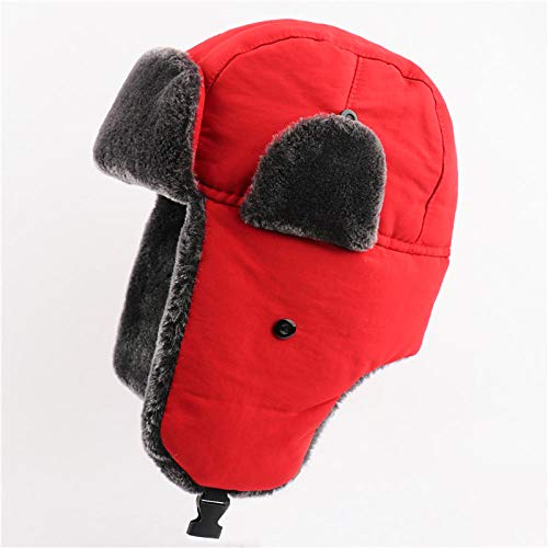 Chapeau trappeur thermique avec lunettes et protection d'oreilles contre le grand froid