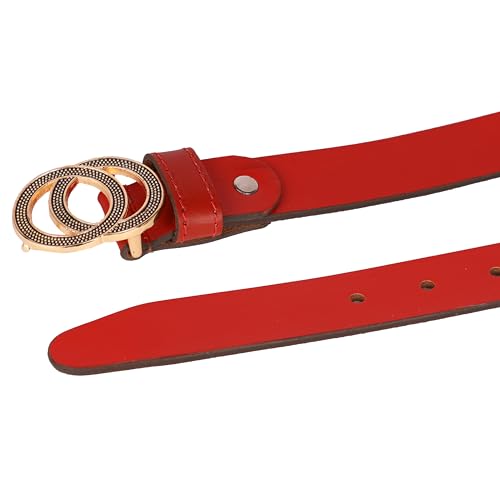Image of Genuine Leather Ladies Belt for Women | Casual Designer Belt for Jeans-Shorts-Dresses with Western Durable Buckle - LD001