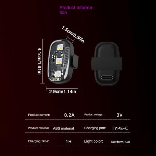 Luces LED para Ebikes 7 colores RGB con control remoto 6