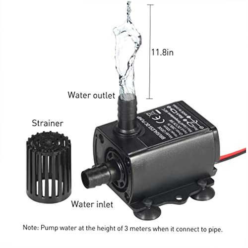 Image of Decdeal Submersible Water Pump Aquarium Fountain DC 5V 4.8W 300L /H Lift (Pack of 2)