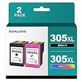 High page yield: 305XL printer ink prints up to 440 pages per 305XL black ink cartridge (based on 5% coverage)