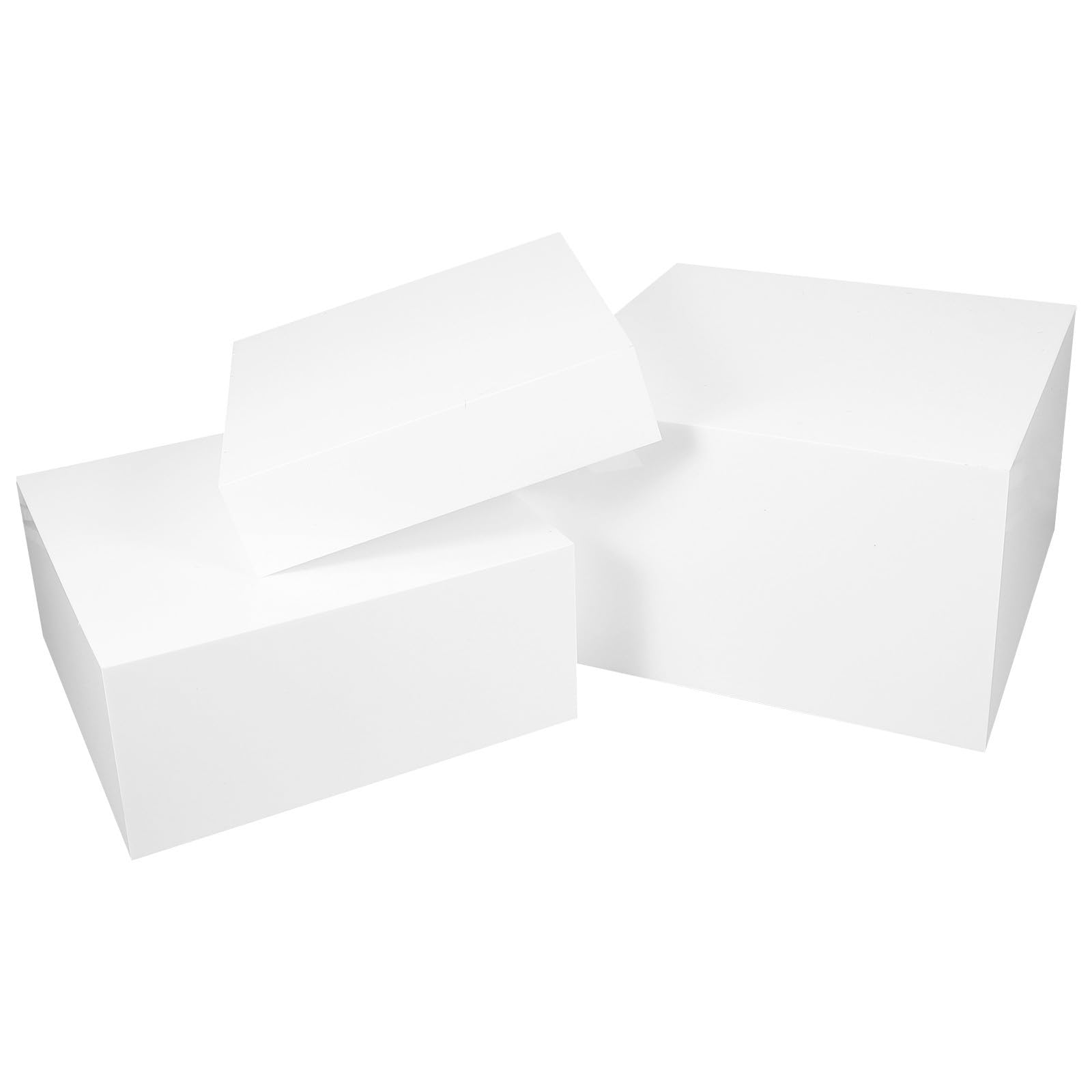 Operitacx 3 Pièces Présentoir de Gâteau en Acrylique Blanc pour Buffet et