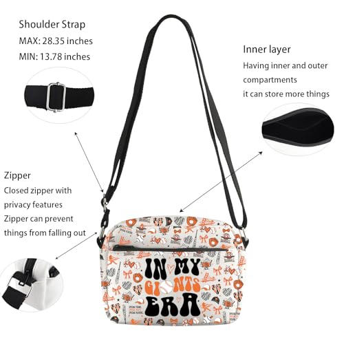 Image of Lywjyb Birdgot Baseballs Crossbody Bag Baseball Game Day Gift Baseballs Fan Gift Baseball Lover Merch