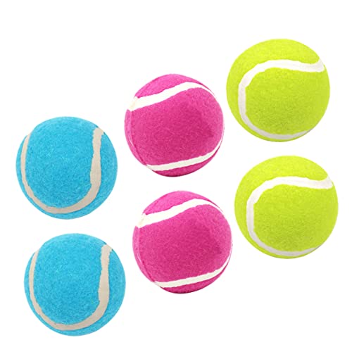 Sosoport 6 Piezas de Entrenamiento Perros de Interactivas de Tenis Perros Pequeños Resistentes y Elásticas Interiores y Exteriores