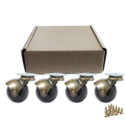 YeMI Ruedas giratorias de Repuesto para Muebles 360 Grados 50mm Ball Caster...