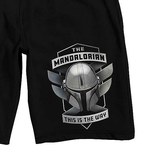 Bioworld The Mandalorian This Is The Way Men's Black Sleep Pajama Shorts2