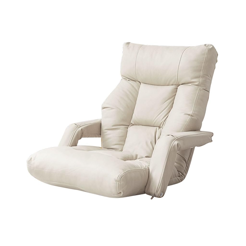 Silla reclinable de suelo acolchada contra el dolor lumbar con reposabrazos para tatami