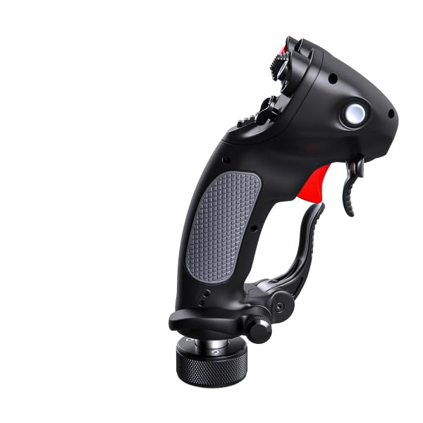 VIRPIL Controls CDT-AERO-R Grip Premium Joystick Griff für PC Flugsimulation HOTAS Flightstick Aufsatz Rechtshänder mit Twist-Achse kompatibel mit WarBRD-D und MongoosT-50CM3 Bases