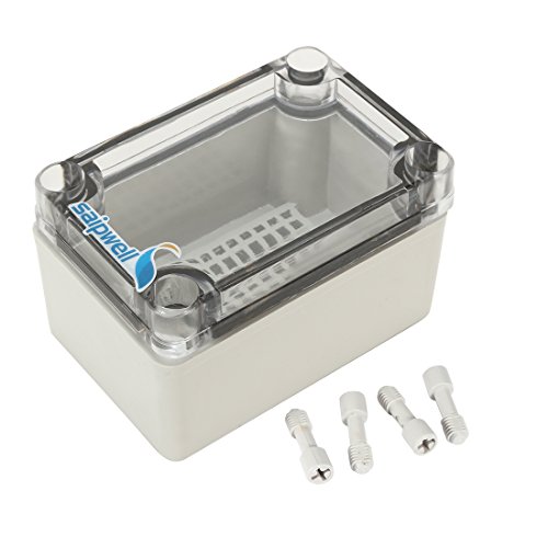 Uxcell 2.6"X3.7"X2.2"(65Mmx95Mmx55Mm) Abs Junction Box Universal Project Enclosure W Pc Transparent Cover #TOP16