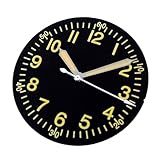 ATOMUSERLY 1pc 33.5mm No Logo quadrante orologio vintage for NH35 NH36 NH37 NH38 NH39 ETA2824 PT5000 2813 Diver da polso a mano(Black A set,For nh35 nh36)