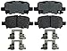 ACDelco 14D865CH Advantage Ceramic Rear Disc Brake Pad Set