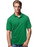 Hanes Cotton-Blend Jersey Men's Polo_Kelly Green_S