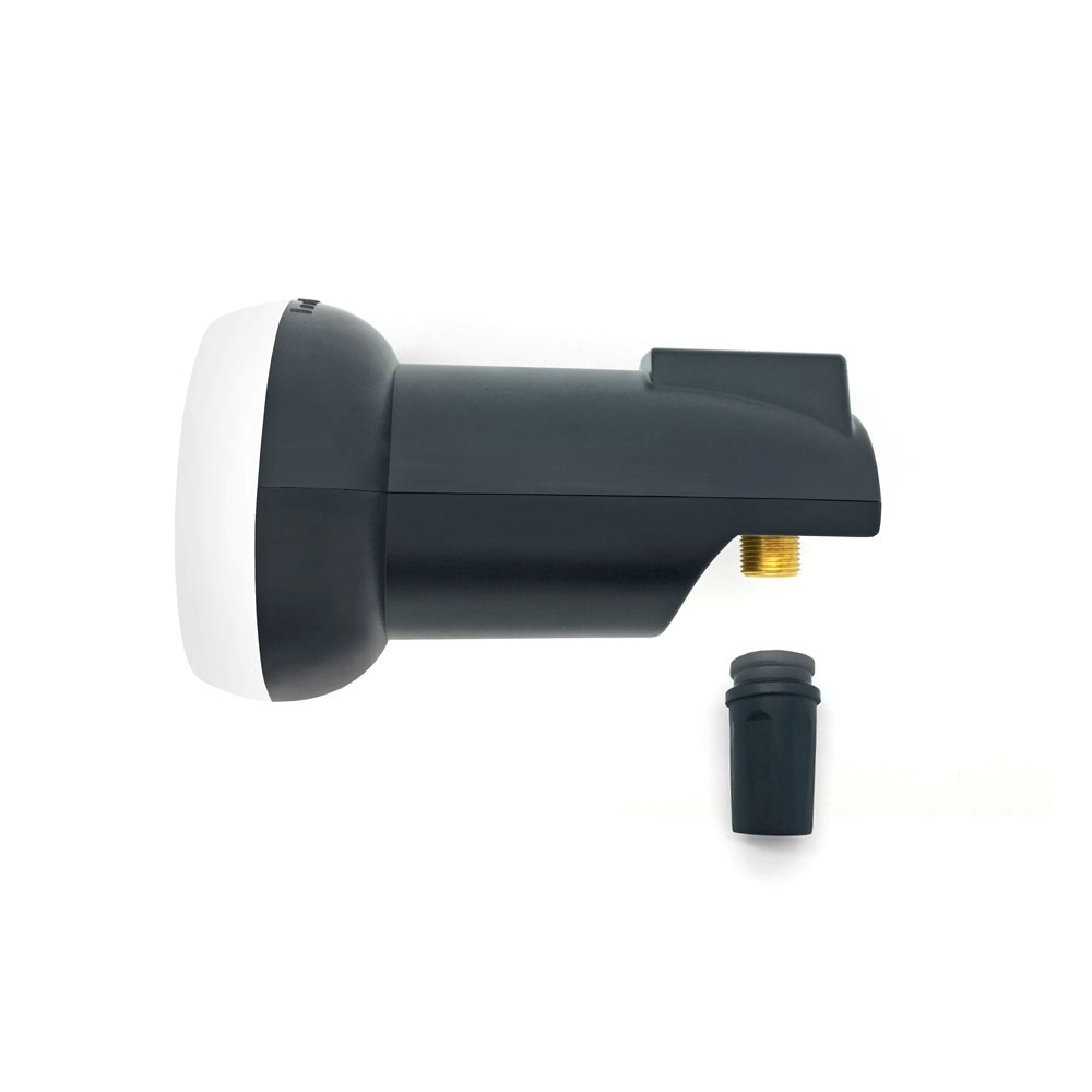 ARLI 60 cm HD Sat Anlage Digital Single LNB + 2 F-Stecker 1 Teilnehmer Antenne Set UHD 4K FullHD