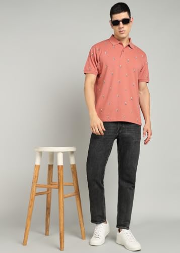 Image of Alan Jones Clothing Men's Cotton Regular Fit Polo T-Shirt