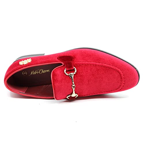 Image of Men's Velvet Designer Classic Dress Tuxedo Smoking Slipper Loafers Slip On Shoes SM-56