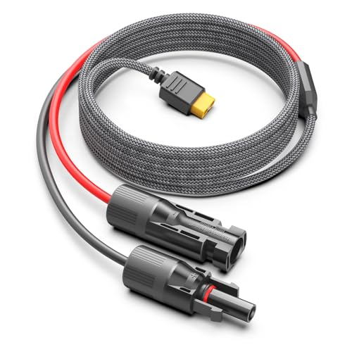 KFD XT60 Adapter to Solar Connector Cable 16AWG 3.5M/11.5FT, XT60 to Solar Panel Extension Cable for...