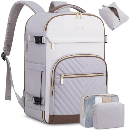 LOVEVOOK Travel Backpack for Women,50L Carry On Backpack for Airplanes,18 Inch Laptop Personal Item Travel Bag,TSA Approved Carry On Luggage,Waterproof Weekender Business Hiking Bag - image 1