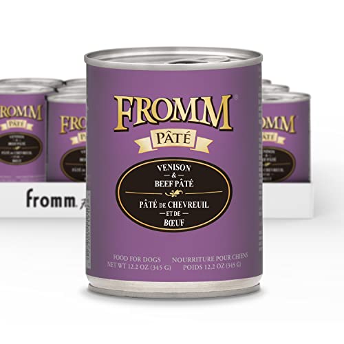 Fromm Venison & Beef Pate Dog Food - Premium Wet Dog Food - Venison Recipe - Case of 12 Cans