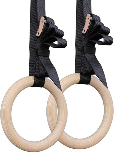 Anillas Gimnásticas de Madera con Cintas Ajustables miniatura 3