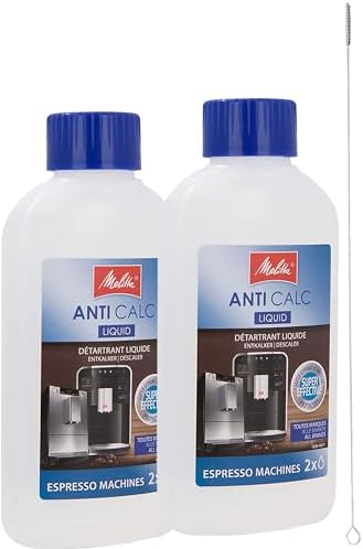 Melitta Lot de 2 détartrants liquides pour machines à café et mac...