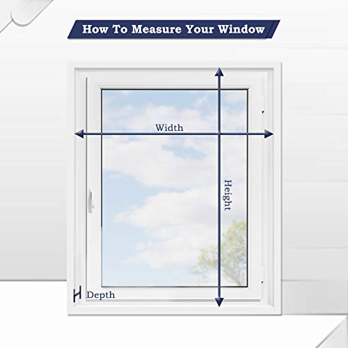 TFSKY Cordless Blackout Window Blinds Roller Shades with Valance for Home,Office,Bedroom,White,48WX76.75H