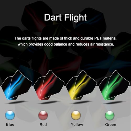 WayArrival Profi Steel Darts Set | 12 Stück 24g Dartpfeile mit Metallspitze & Messing-Schäften | Inkl. 24 Flights, 20 O-Ringe, Ersatzschäfte | Für Bar, Training & Turnier