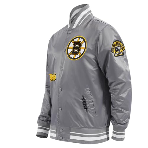 Image of Pro Standard Mens NHL Old English Satin Jacket
