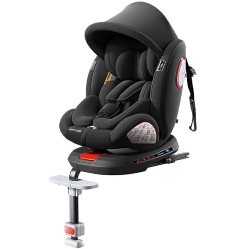 Veitoalioy Silla de coche Giratoria 360°con ISOFIX, Asientos Ajustables para Automóviles y...