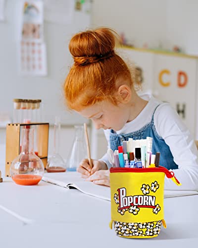 Sooez Standing Pencil Case, Cute Popcorn Pop Up Pencil Case, Durable Pen Pouch, Telescopic Pencil Holder Case, Kawaii Stand Up Pencil Case, Spacious Pencil Pouch Portable Pencil Bag For School Office #TOP6