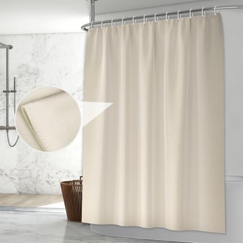 Accesorios Para Baño, Sports KTMOUW Cortina de Baño 180×180CM 100% Poliéster Cortina de Ducha con Membrana Impermeable Cortina para Baño Cortinas para Baño Impermeable y Antimoho...