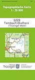  Tambach-Dietharz: 5229 (Topographische Karten 1:25 000 (TK 25) Thüringen (amtlich))