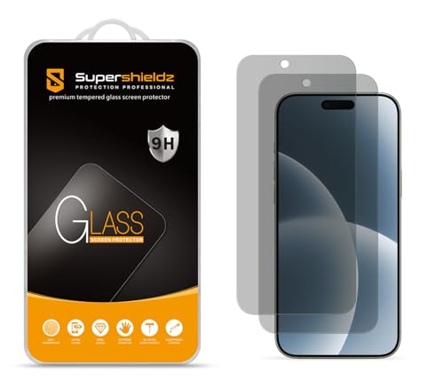 Supershieldz (2 Pack) (Privacy) Anti Spy Screen Protector Designed for iPhone Air (6.5 inch), Tempered Glass, Anti Scratch, Bubble Free